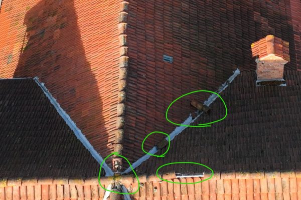 Dach Schaden Prüfung per Drohne 1